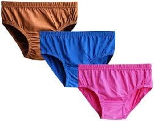Multicolor Comfortable And Breathable Plain Soft Cotton Panties - Cotton Material, All Size, Brown, Blue And Pink Colors | High Cut Design, Everyday Wear, Soft and Breathable Fabric