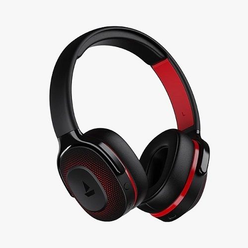 Premium Quality Red Black Color Boat Bassheads Wireless Headphone Battery Backup: 8 Hours