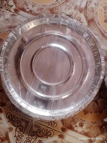 Light Weight Silver Coated Disposable Paper Plate For Events And Party