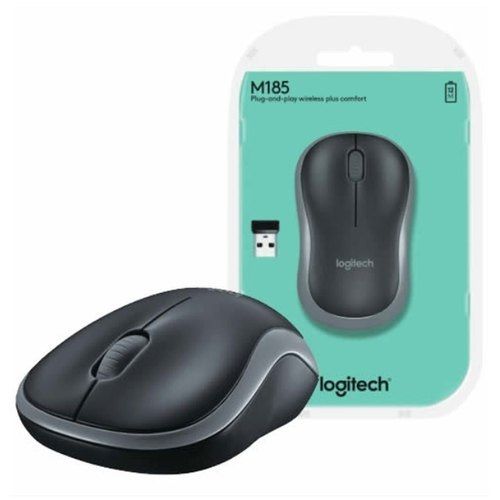 Brown  Easy To Use And Long Durable Lightweight Black Wireless Optical Mouse