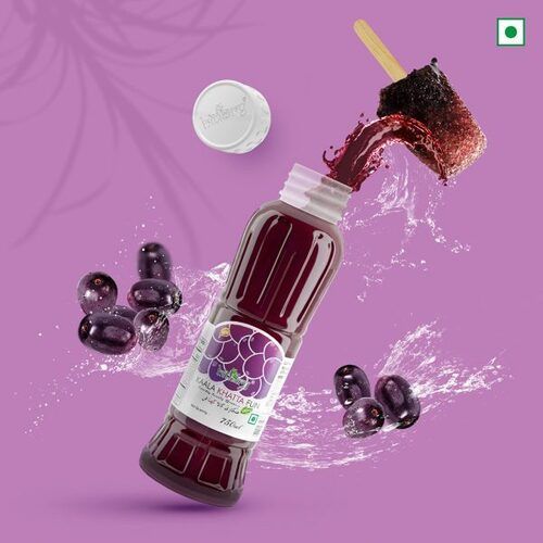 100% Pure Fresh Sweet Purple Liquid Hitkary Kala Khatta Fun Sharbat For Summer Days