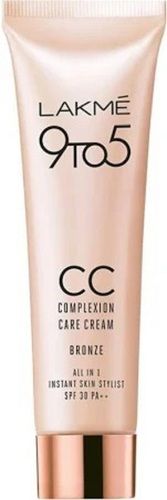 Uv Blocking Pack Of 1 White Colour Cream Form Fair Complexion Lakme Cc Cream