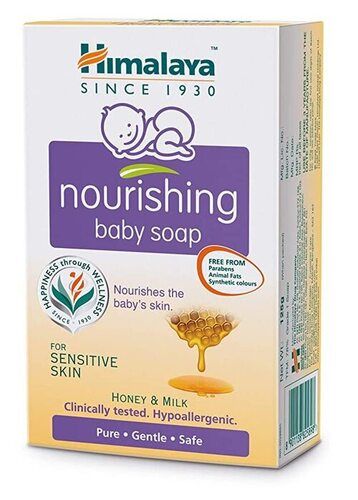 Baby Soap With Herbal Ingredients Free From Paraben Animal Fats Synthetic Colors Himalaya Nourishing Baby Soap