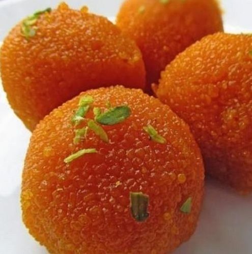 Round Shaped Medium Size Healthy And Delicious Sweet In Taste Orange Motichoor Laddu Carbohydrate: 14 Grams (G)