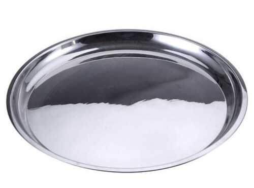 संक्षारण और जंग प्रतिरोध साफ करने में आसान सिल्वर स्टेनलेस स्टील डिनर प्लेट