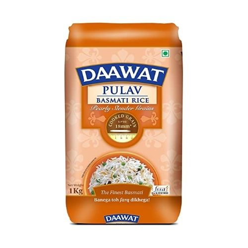 Daawat Pulav Basmati White Colour Rice Used In Pulav Fried Rice Jeera Rice Ghee Rice Crop Year: 996-97. Years