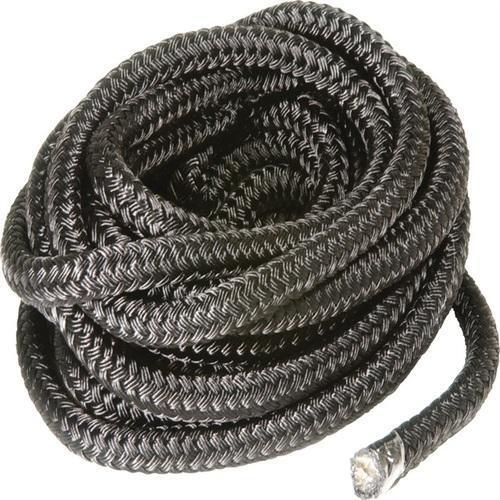 Silver Easy To Work Strong Fire Resistant Lightweight Durable Soft Black Polyester Rope 