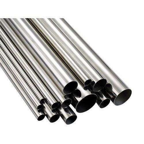 Grey Heavy Duty And Highly Durable Corrosion Resistance Silver Stainless Steel Round Pipe