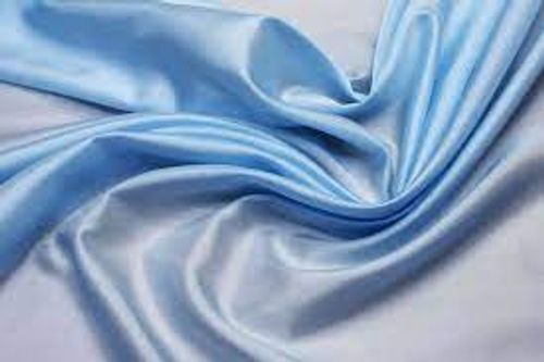 Smooth Made With Purified Cellulose And Wood Pulp Breathable Blue Rayon Fabric