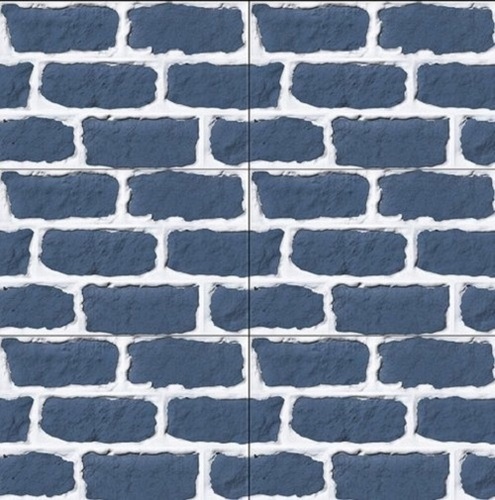 एसिड-रेसिस्टेंट मैट ब्लू और व्हाइट शेड 20 मिमी मोटाई एलिवेशन बाथरूम टाइल