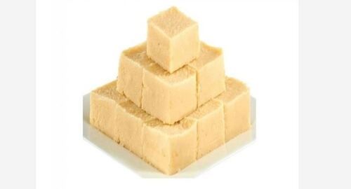 Sweet In Taste Healthy And Delicious 6 Gram Protein Square Shaped Plain Barfi Grade: Food Grade