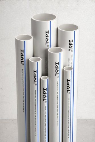 Solid Strong Highly Durable Long Lasting White Round Pvc Plumbing Pipes