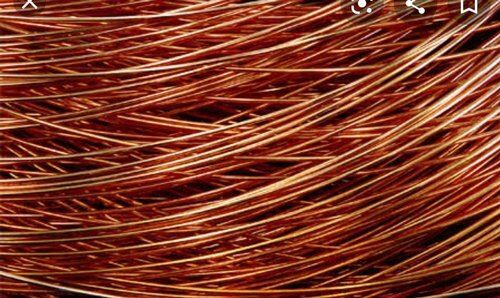 Strong And Creep Resistance Round Golden Environmental Friendly Bare Copper Wire  Length: 1.3 Millimeter (Mm)