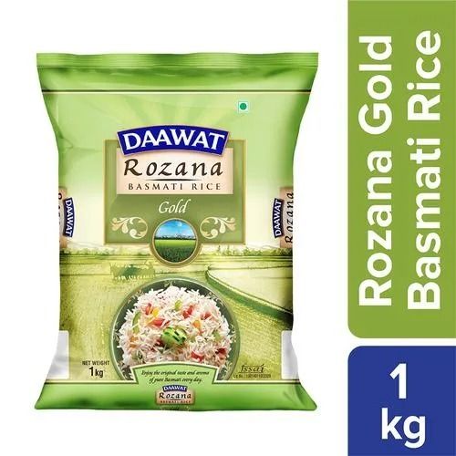 1Kg Weight Sweet Taste White Long Grain Daawat Gold Rozana Basmati Rice Admixture (%): 30%