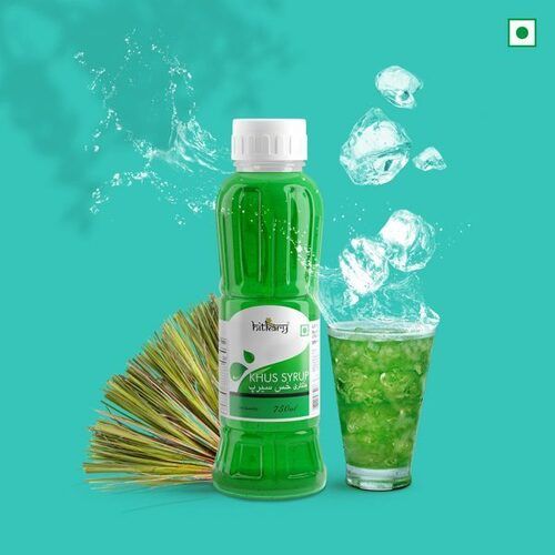 100% Pure Fresh Sweet Green Liquid Hitkary Khus Syrup Sharbat For Summer Days