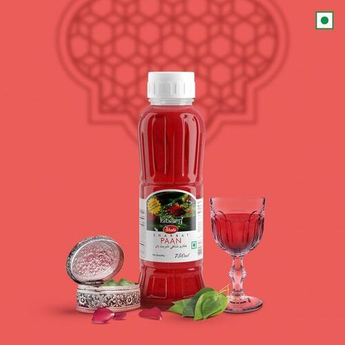 100% Pure Fresh Sweet Red Liquid Hitkary Shahi Sharbat Paan For Summer Days