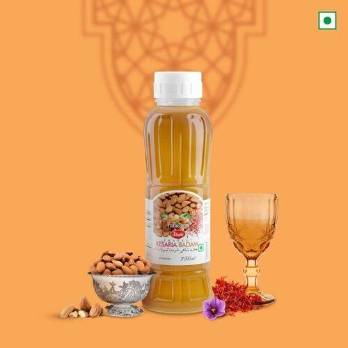 100% Pure Fresh Sweet Yellow Liquid Hitkary Shahi Sharbat Kesaria Badam For Summer Days