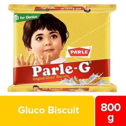 800 Gram Packaging Size Brown Rectangular Crispy And Crunchy Parle G Biscuit 