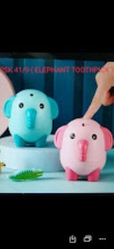 Cute, Compact, Attractive And Light Weight Elephant Design Toothpick Holder, Used Home And Hotels Design: Modern