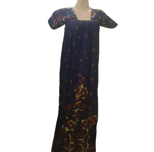 Flawless Finish And Easy To Wash Comfortable Light Weight Printed Ladies Cotton Nighties  Application: Tone Up Muscle