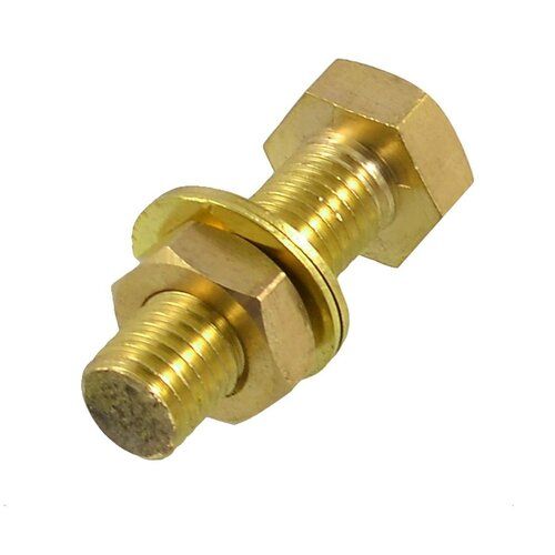 High Performance Corrosion Resistant Golden Polished Finish Brass Hex Screw Grade: A