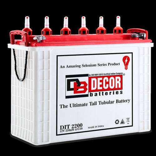 High Performance Rope Handle White And Red Tubular Inverter Batteries 