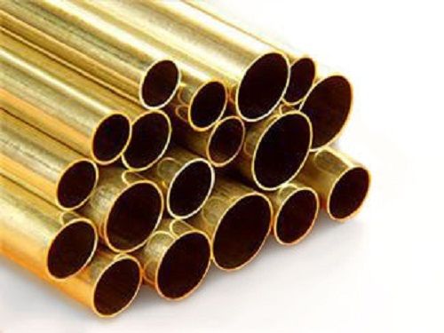 Long Durable Unbreakable And Corrosion Resistant Round Shape Golden Brass Pipes