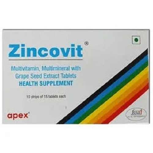  10 Tablets, Pharmaceutical Tablets Apex Zincovit Tablets Medicine Raw Materials