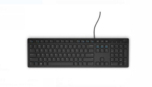 Black Abs Plastic Qwerty Keypad Black Wired Dell Computer Keyboard  Operating Voltage: 12 Volt (V)