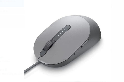 Silver With 5 Buttons Wire Length 1.5 Meter Dell Laser Wired Mouse  Application: Computer