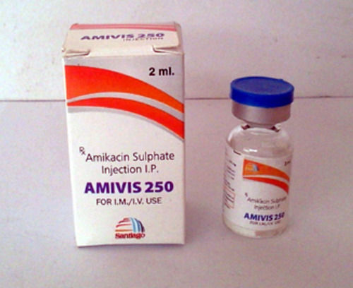 Amivis 250 Amikacin Sulphate Antibiotic Injection, 2 ML