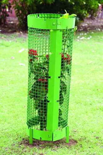 Color Coated Green Plastic Cylindrical Tree Guard Net, for Tree Protection