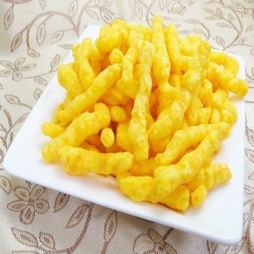 Delicious And Mouth Watering Crispy Tasty Salty Yellow Raw Kurkure