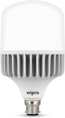 Easy Rechargeable, Round Shape White Colour Light-Emitting Diode Wipro Electric Bulb  Body Material: Ceramic