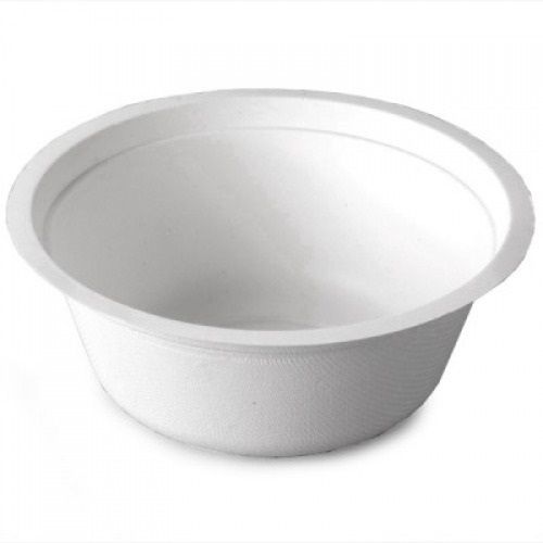 Eco Friendly Use And Throw Light Weight Round White Disposable Bowls