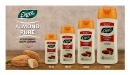 Safe To Use Ehvee Almond Body Lotion For Skin Nourishment With 20/50/100/200/400Ml Pack Size