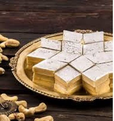 Hygienically Processed No Artificial Colors Easy To Digest Mouth Melting Kaju Katli