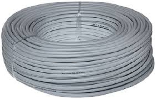 Long Life Highly Durable Flexible Plastic Coated Grey Electrical Wire For Home, Office, Hotel 