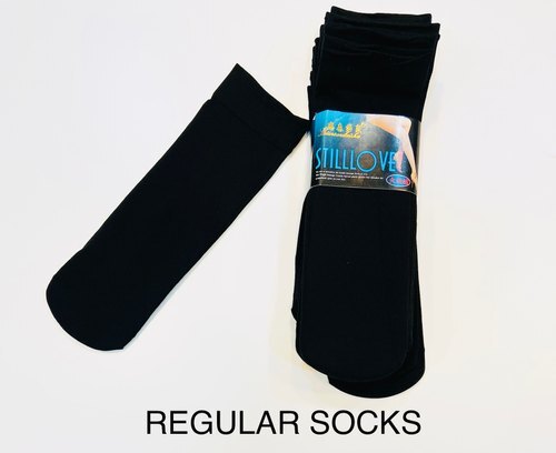 मशीन वॉश, प्लेन और फ़्री साइज़ ब्लैक स्टिललोव रेगुलर सॉक्स ऑल वेदर इलास्टिसिटी के लिए: उच्च