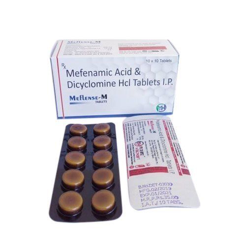 Mefenamic Acid And Dicyclomine Hcl Tabletsk I.P. General Medicines