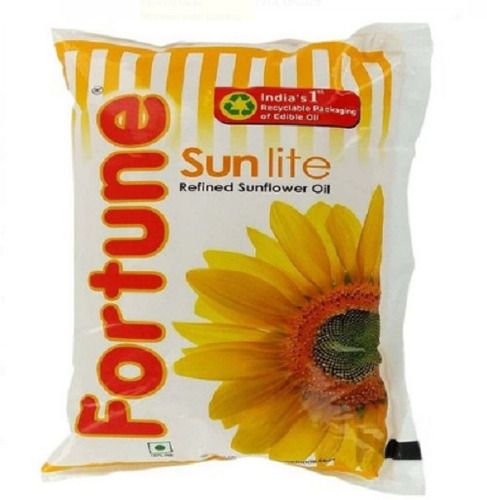 Packaging Size 1litre Natural Yellow Fortune Refined Sunflower Lite Oil 