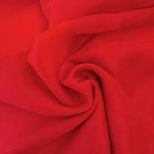 Tear Resistant Comfortable Smooth And Light Weight Plain Red Cotton Fabric