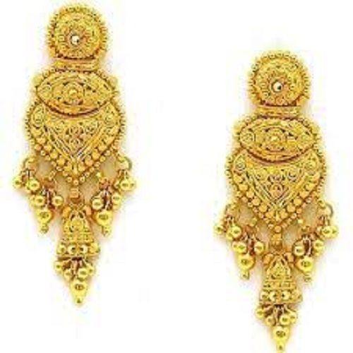 Latest fancy hot sale gold earrings