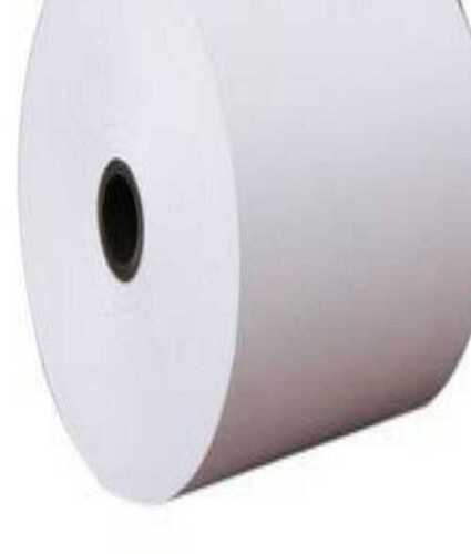 White 100% Eco Friendly High Brightness Plain Paper Rolls For Industrial Use