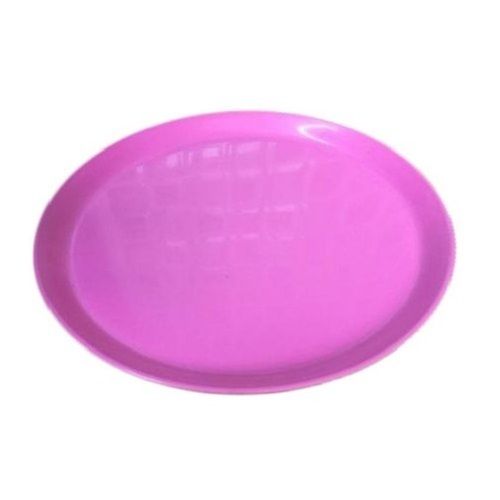 Pink Plain Round Shape 12inch 30.5cm Eco Friendly Easy To Use Disposable Plastic Plates