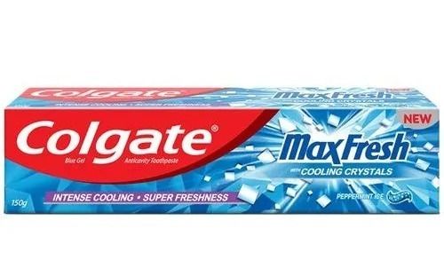 150 Gm Packaging Size Colgate Max Fresh Cooling Crystals Blue Toothpaste 