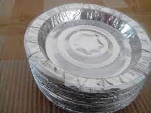 8 Inch Size Disposable Silver Foil Coated Plain Paper Plate Usage: Events And Party