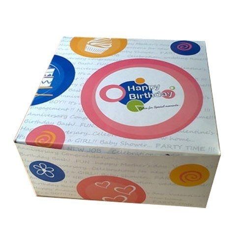 Silver Beautiful Desing Havy Duty Lightweight Eco Friendly Strong And Easy Recycled Printed Cake Box 