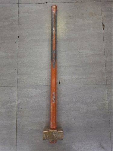 Brass Orange And Grey Color Sledge Hammer With Fiber Handle