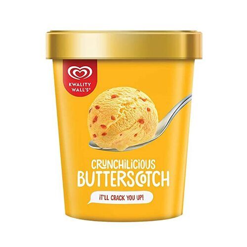 Deliciousness Kwality Wall'S Crunchy Creamy Delight Family Pack Butterscotch Tub